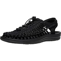 Amazon | [キーン] サンダル UNEEK ユニーク メンズ BLACK/BLACK 25.0